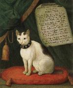 Portrait of Armellino the Cat with Sonnet unknow artist